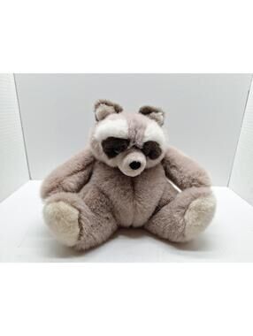 Gund 1985 Bandit the Racoon Beige Brown Plush